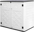 Resin Outdoor Storage Shed, 38 cu.ft Outdoor Storage Box Waterproof by Mrosaa
