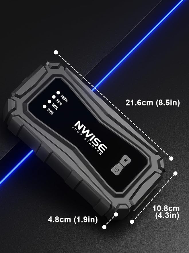 NWISE Car Jump Starter, 6000A Peak 25800mAh Portable Battery Starter - Image 8