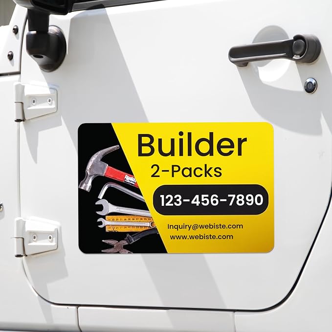 Custom Car Magnet Signs for Businesses 2 pk - Image 4