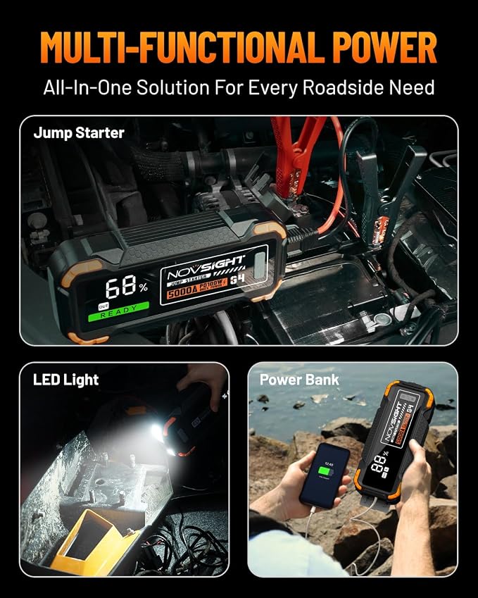 NOVSIGHT Car Battery Jump Starter - Image 3