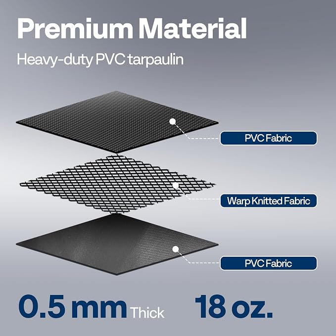 VIVOHOME Containment Mat with Stay Put Corner, PVC Garage Mats - Image 3