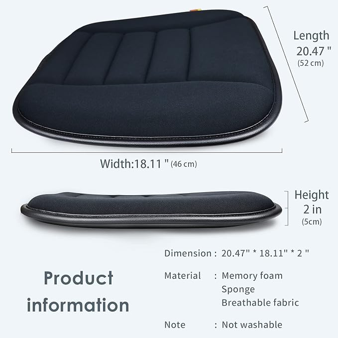 Thick Seat Cushion Memory Foam Car Seat Cushion Pad - Image 3