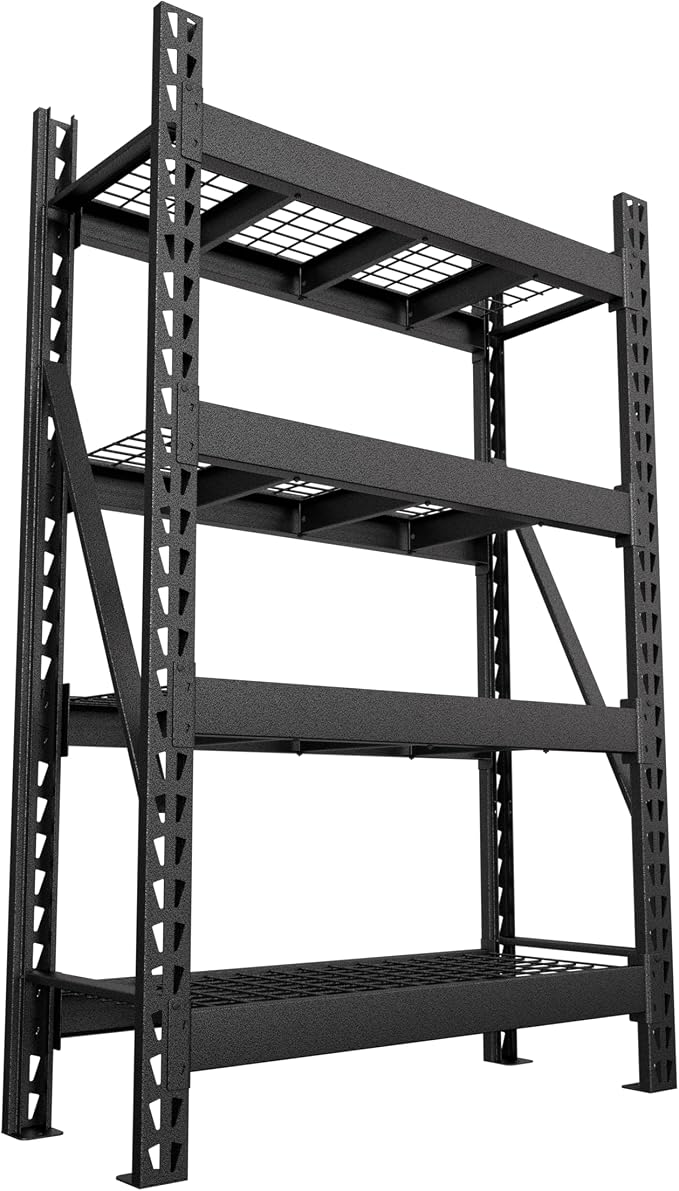 MUPATER 4-Tier Garage Shelving, 9000 LBS Heavy Duty Metal Storage Shelves by MUPATERHome