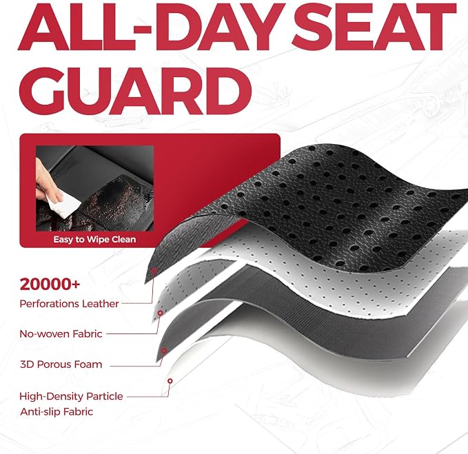 FREESOO Seat Covers for Honda CRV, Custom Fit Seat Covers Full Set, CRV LX EX - Image 4
