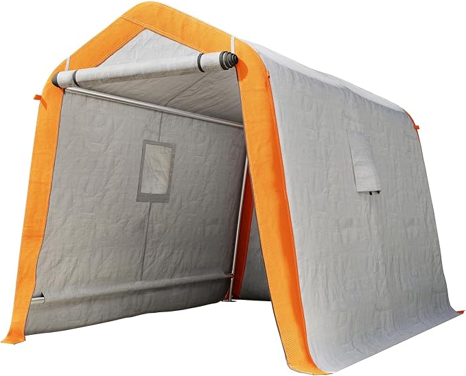 AMERLIFE 6x8x6.6 FT Heavy Duty Portable Shed Storage Shelter, Outdoor Storage - Image 8