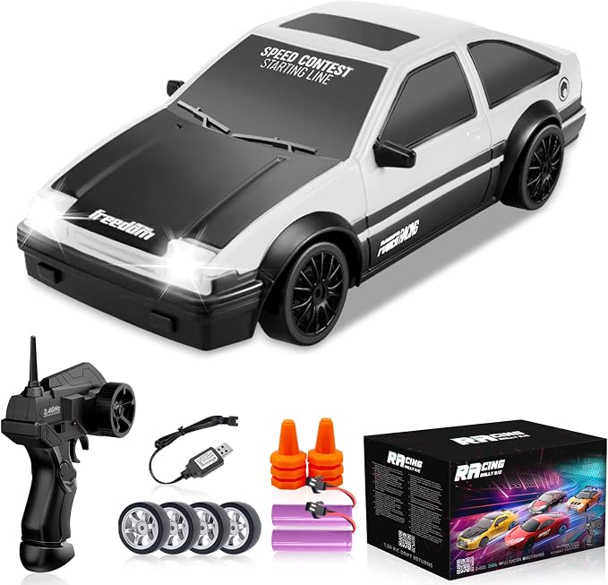 RC Drift Car 1/24 2.4GHz Remote Control Cars, 4WD High Speed Drift RC Cars by YUANPLAN