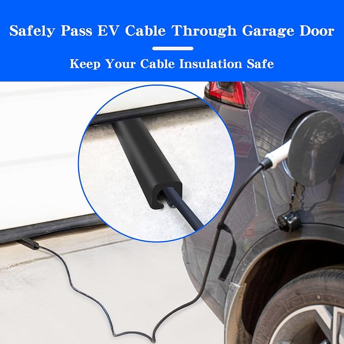 EV Charger Cable Protector, Garage Door Pass Through, Electric Car Charging - Image 2