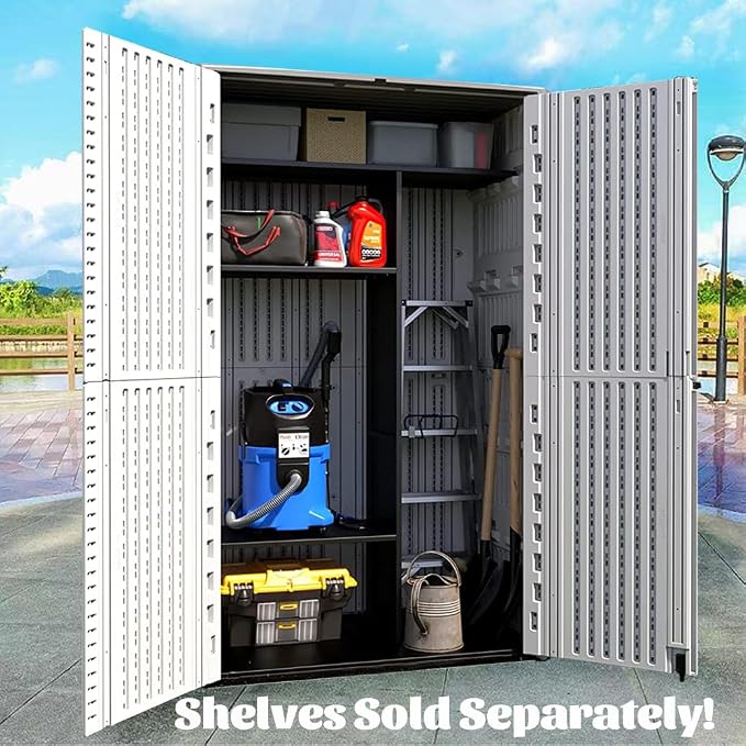 ADDOK Vertical Outdoor Storage Shed - Image 6