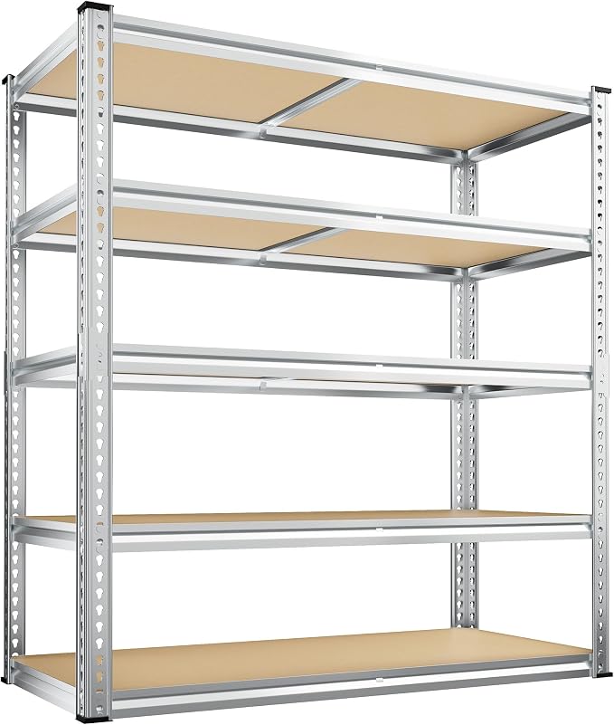 REIBII 40" W Garage Shelving 2500LBS Storage Shelves Adjustable Metal Shelving by REIBII