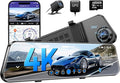 AZDOME PG17 12" 4K Mirror Dash Cam Front and Rear, Wi-Fi 6 Rear View Mirror by AZDOME