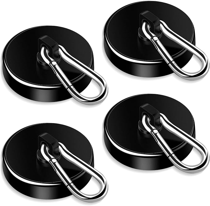 DIYMAG Black Magnetic Hooks, 200LBS Strong Heavy Duty Neodymium Magnet Hook by DIYMAG