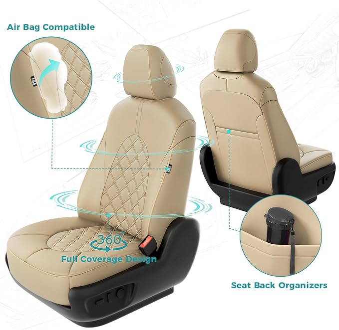 for Toyota Camry Seat Covers Hybrid LE SE 2018 2019 2020 2021 2022 2023 2024 - Image 3