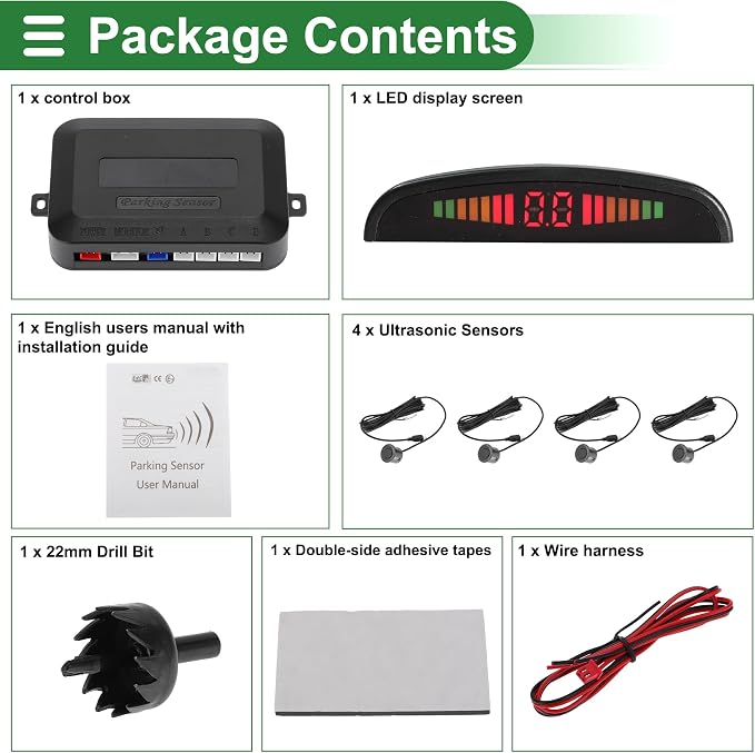 Motoforti Universal Car Auto Vehicle Reverse Backup Radar System Reverse - Image 8