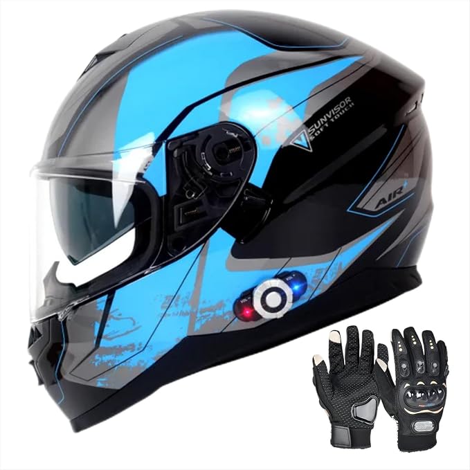 FreedConn BM12 Bluetooth Full Face Motorcycle Helmet by FreedConn