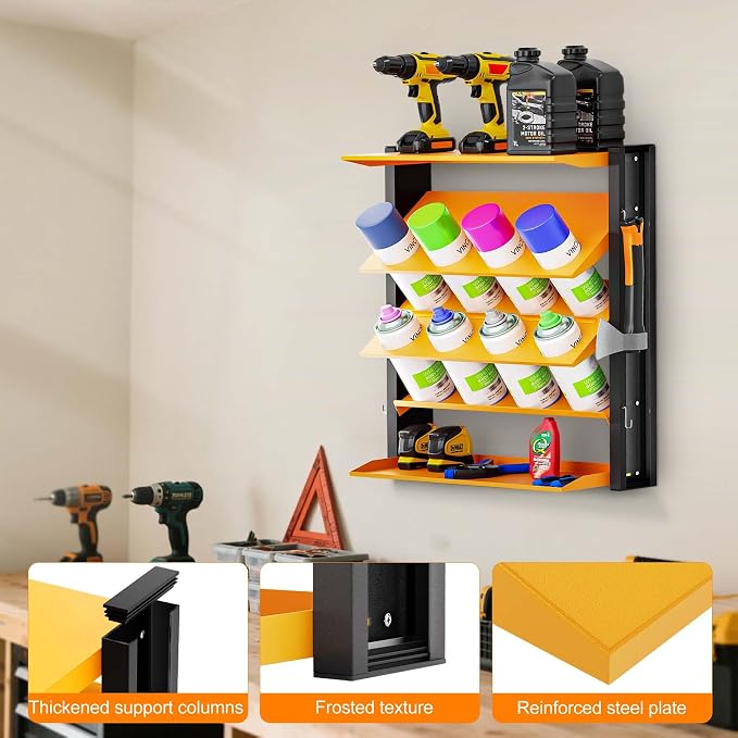 Spray Can Holder, Wall Mount Spray Paint Can Holder, Spray Can Rack - Image 5