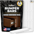 25 Door Slam Bumper Bars – Self-Adhesive Silicone Silencer Strips, Anti-Slam by Vellax