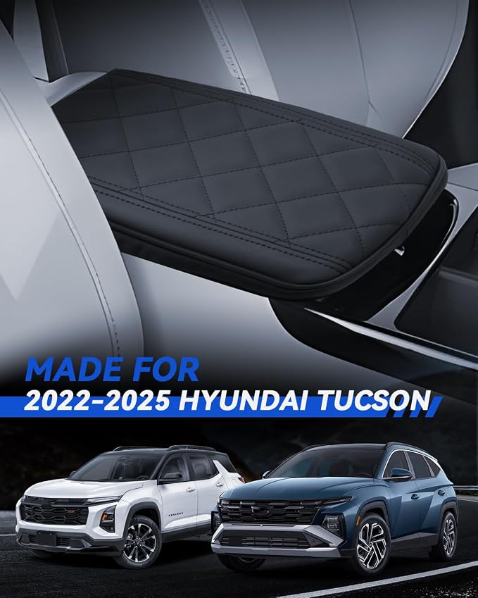 Armrest Cover for Hyundai Tucson 2025 Accessories Center Console Middle Lid Pad - Image 2