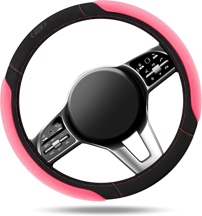 Skechers Pink Steering Wheel Cover, Memory Foam Car Steering Wheel Cover - Image 3