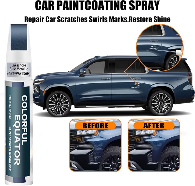 Lakeshore Blue Metallic Touch Up Paint Compatible - Image 3