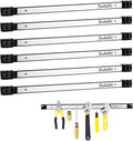 6 Pieces 18" Magnetic Tool Holder Strip, Stainless Steel Surface Tool Magnet Bar by RechabiteMagneticTools