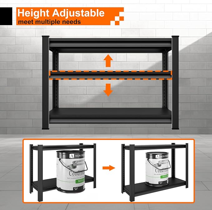 Garage Storage Shelves Heavy Duty, 40”W Shelving Units and Storage Rack - Image 6
