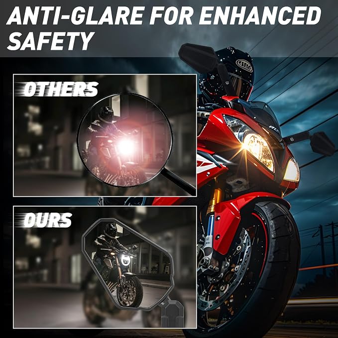 Motorcycle Mirrors, ATV Rear View Mirror - Image 5