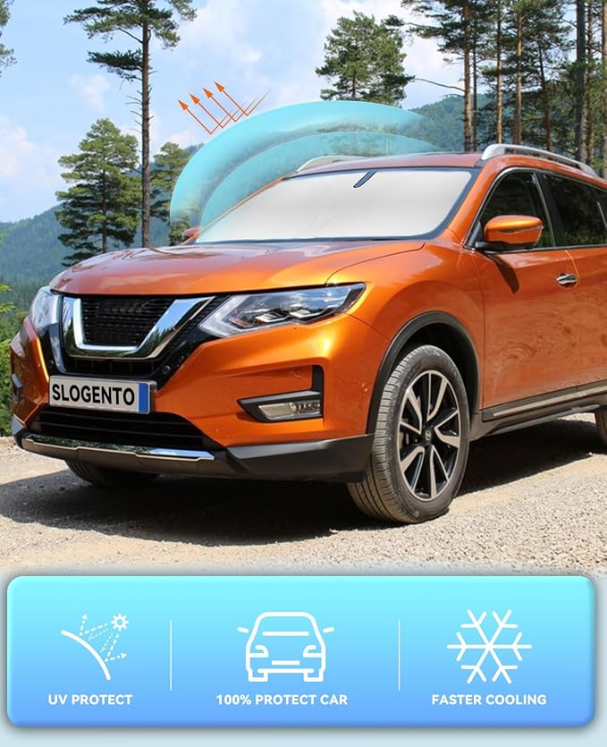 Sun Shade for Rogue Sport Windshield Sunshades for 2017-2024 2025 Nissan Rogue - Image 4