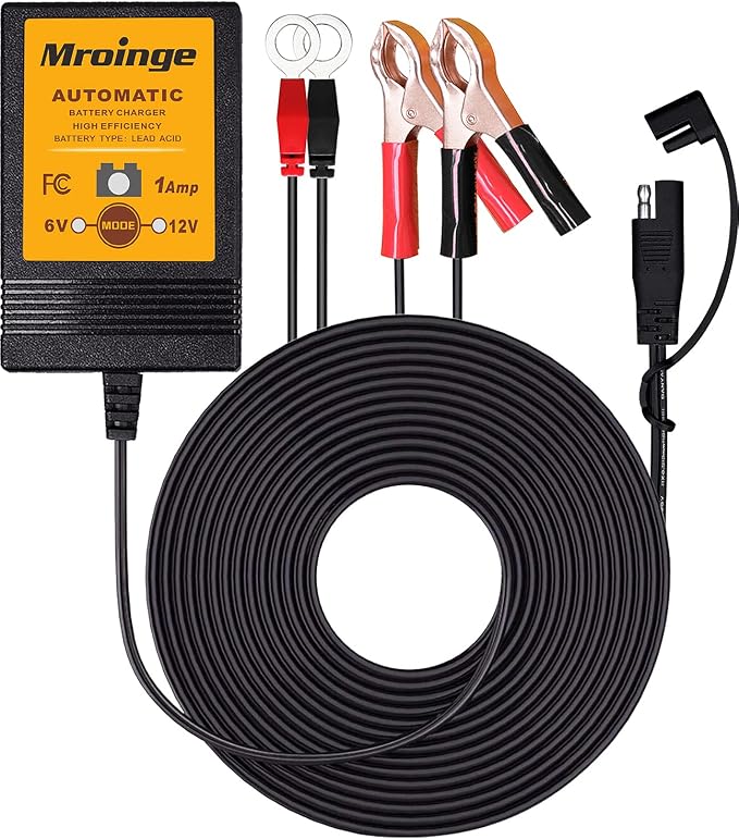 MBC016, 6V / 12V 1A Fully Automatic Trickle Battery Charger/Maintainer by Mroinge