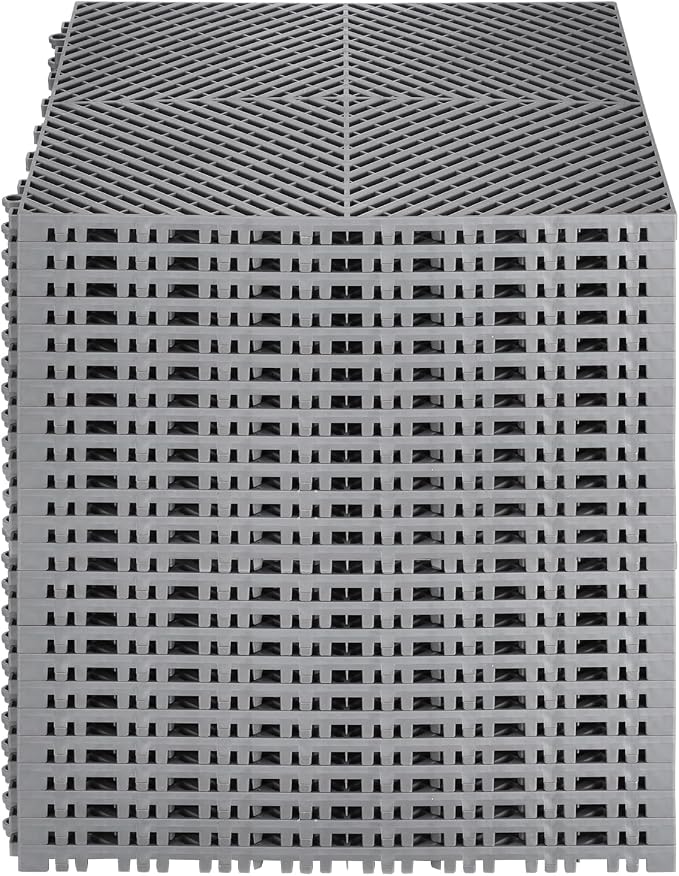 VEVOR Interlocking Drainage Mat, 15.7” x 15.7” Modular Interlocking Cushion - Image 9