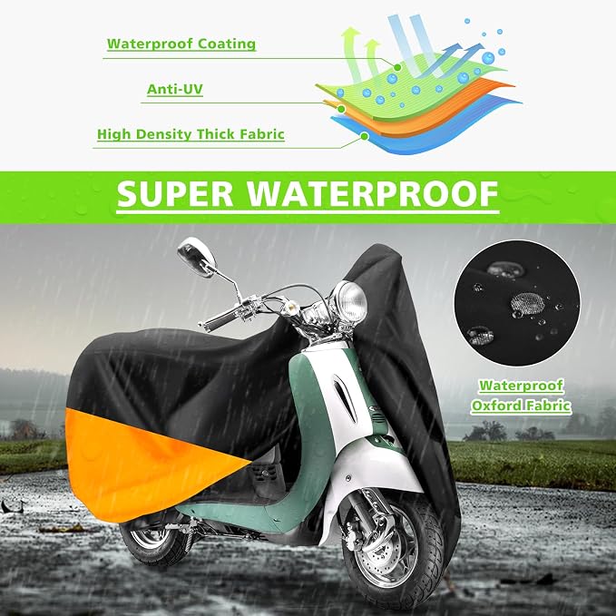COVERVIN Scooter Outdoor Waterproof Cover, Moped Cover Vespa Cover - Image 4