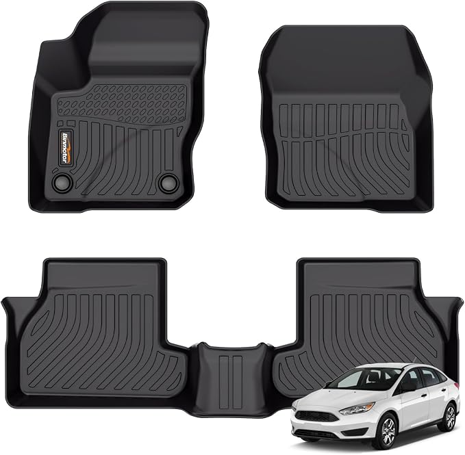 Binmotor-Floor Mats for Ford Focus 2012-2018, S | SE | ST | SEL | Titanium by VisittheBinmotor