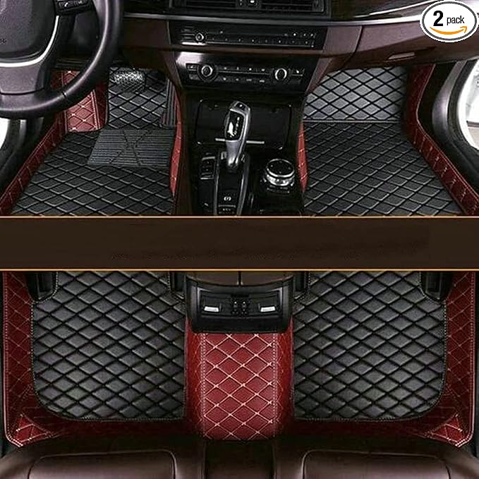 Custom All-Weather Protection Luxury Leather Floor Mats by JTXWANG