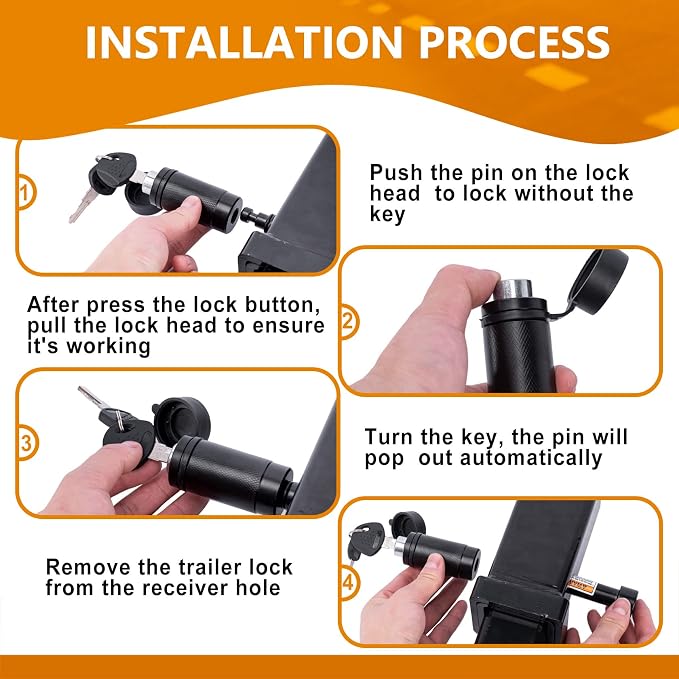 Trailer Hitch Locks, Hitch Lock - Image 4
