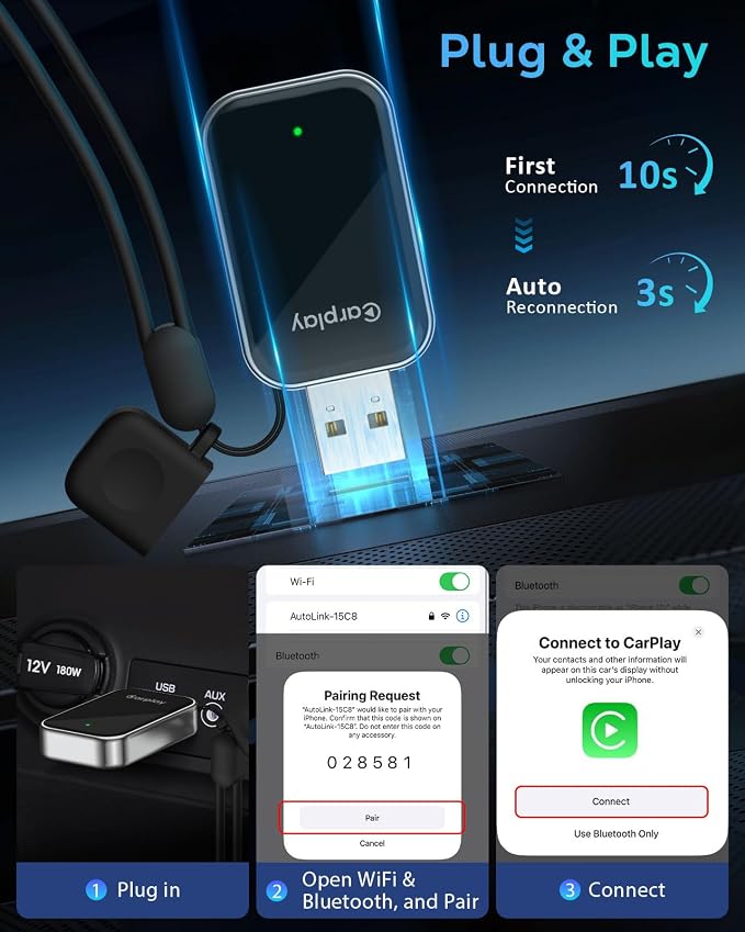 Wireless CarPlay Adapter for Apple iPhone - Image 3