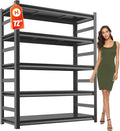 Adjustable 5-Tier Garage Shelving, Heavy Duty Steel Storage Shelves, High Load by Notmise