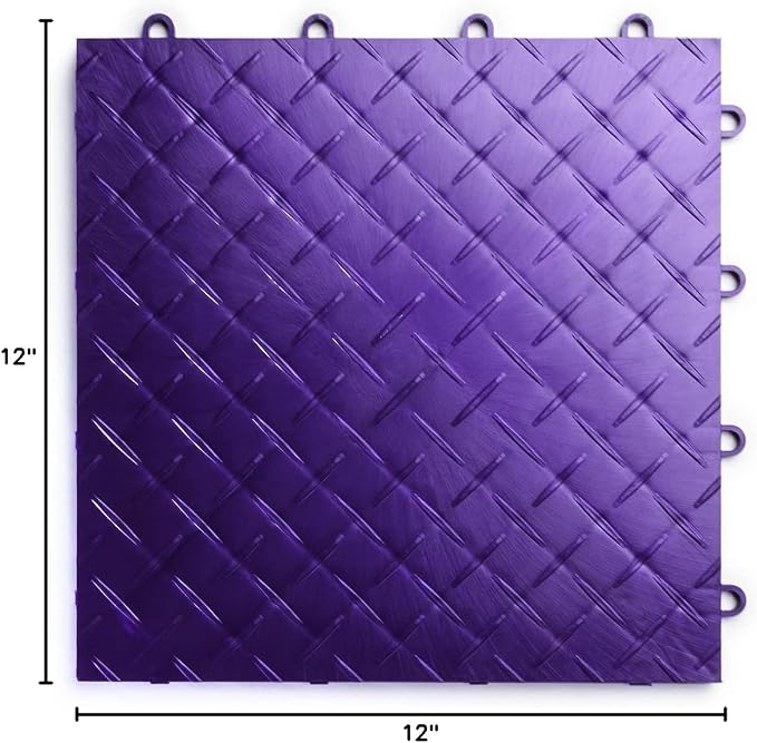 Big Floors RaceDeck Diamond Plate Design, Durable Interlocking Modular Garage - Image 7
