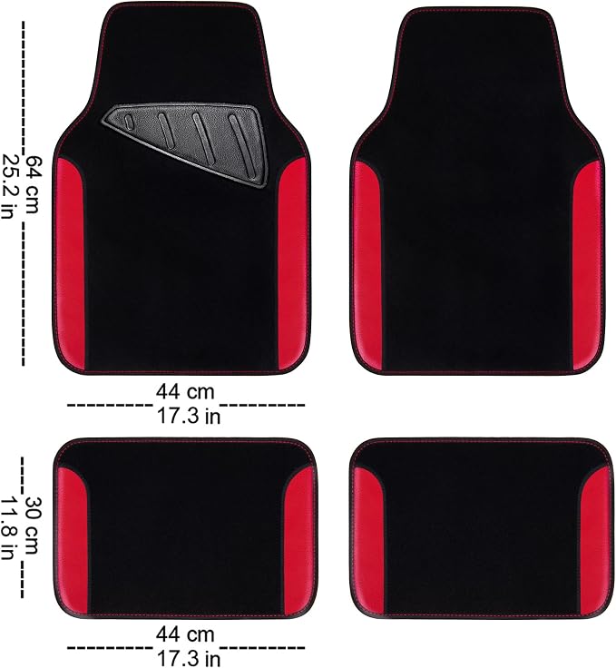 CAR PASS 3D Air Mesh Car Seat Covers Full Sets w/5mm Sponge, Steering Wheel - Image 5