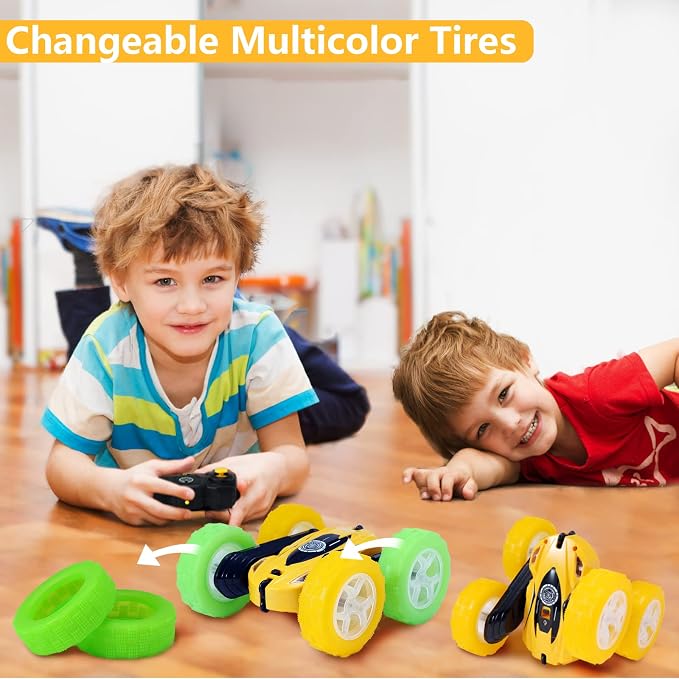 FREE TO FLY Remote Control Car for Boys 6-12: Kids Rc Stunt Car 2.4GHz Fast - Image 4