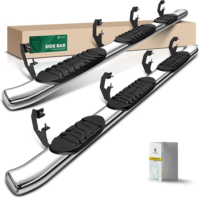 YHTAUTO 5 Inch Running Boards Side Step Bars Fit by YHTAUTO