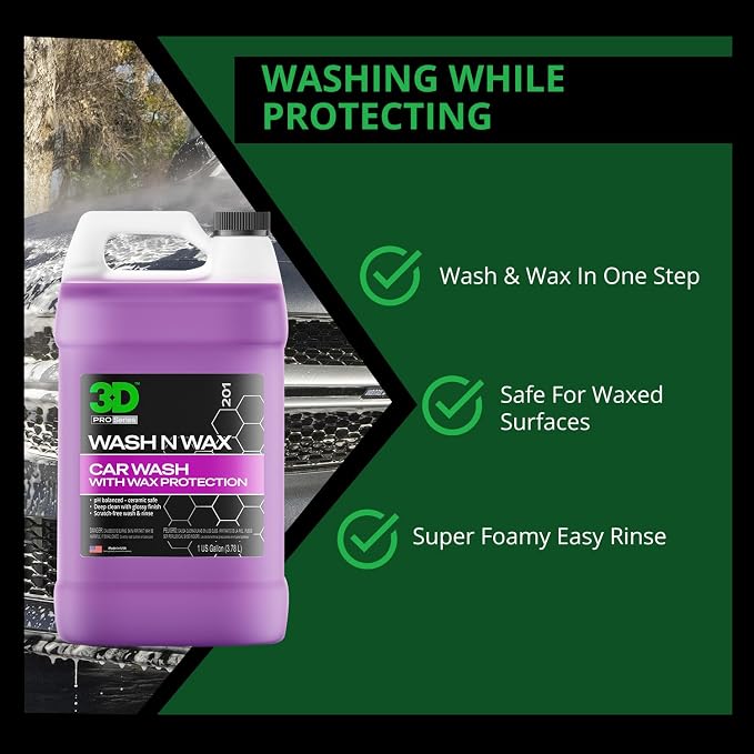 3D Wash N Wax Car Wash Soap - Image 2