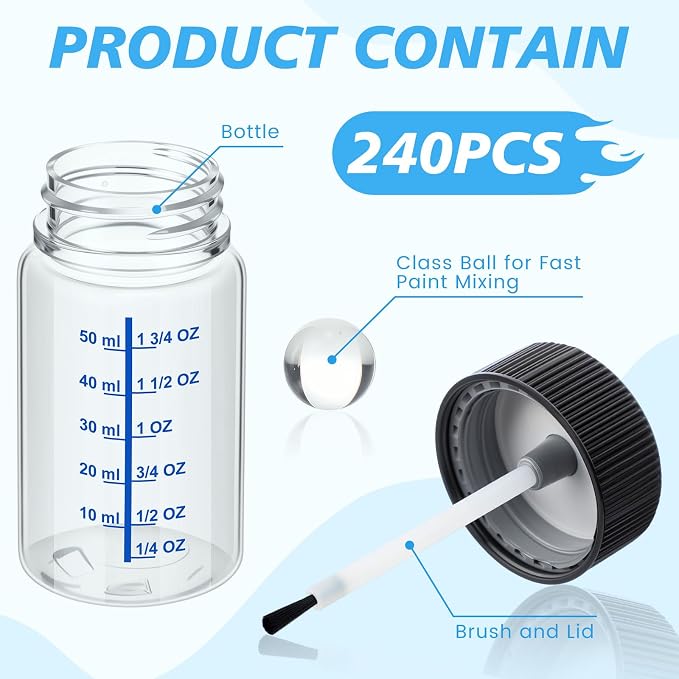 Mumufy 60 Pcs Touch up Paint Bottles - Image 5