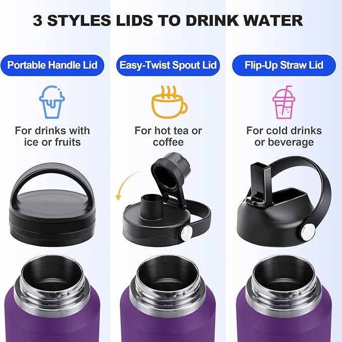 SENDESTAR 40oz Water Bottle Wide Mouth Stainless Steel Vacuum Insulated Double - Image 5