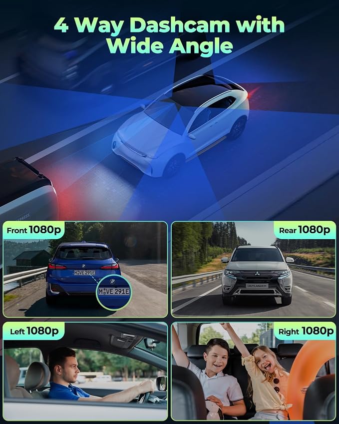 LAMTTO Dash Cam Front and Rear Inside - Image 2