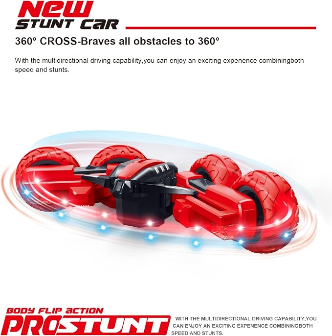 Threeking RC Stunt Car Remote Control Cars - Image 3