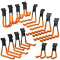 3-H Slatwall Accessories 14 Pack, Slatwall Hooks & Hangers 7 Sizes, Slat Wall by 3-H