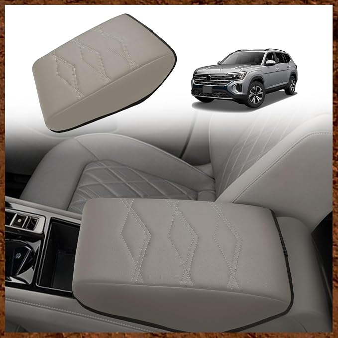 Muslogy for 2024 2025 Atlas Center Console Pad Armrest Cover Protector Vegan by Muslogy