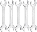 HARFINGTON 5pcs Double Open End Wrench 14mm x 17mm Metric 15 Degree Offset by HARFINGTON