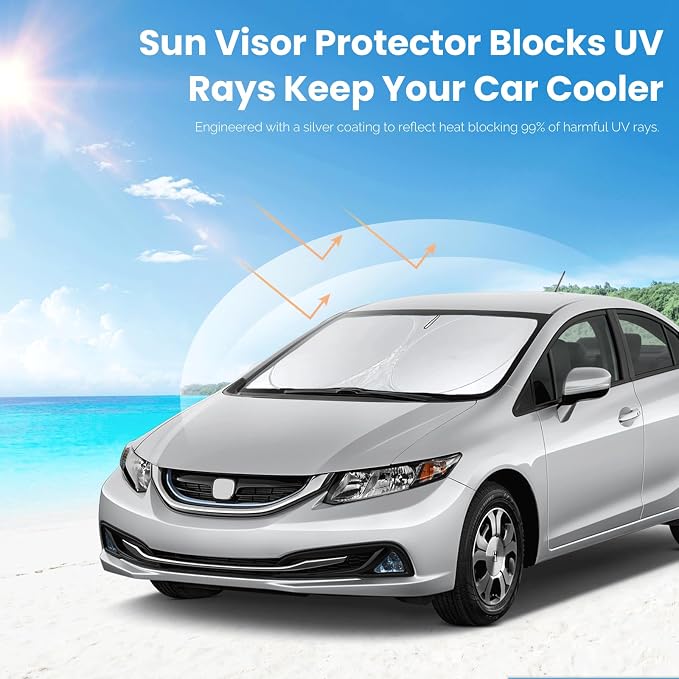 Custom Fit Civic Windshield Sunshade - Image 4