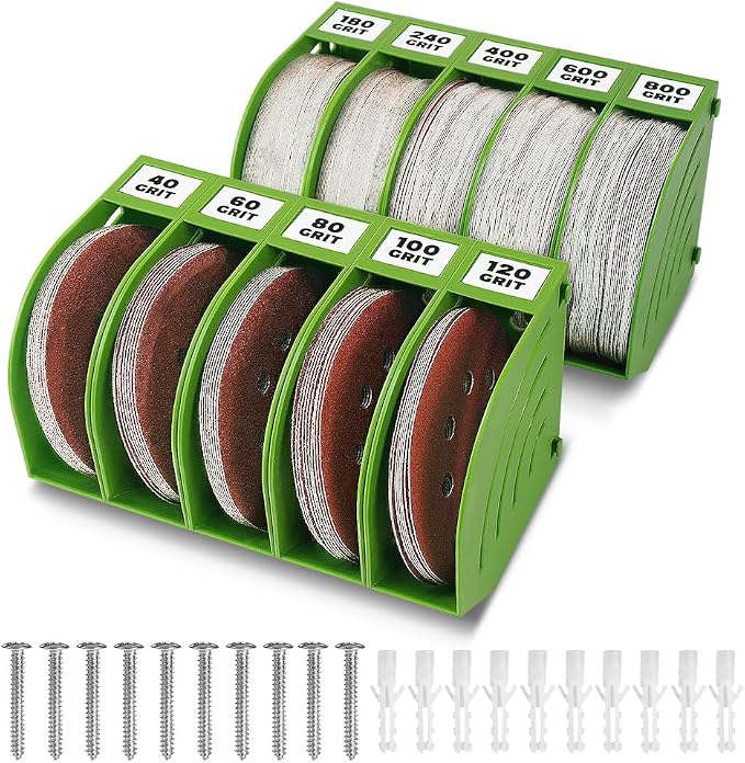 5 Inch Professional Sanding Discs Storage Bins by GOSTLE