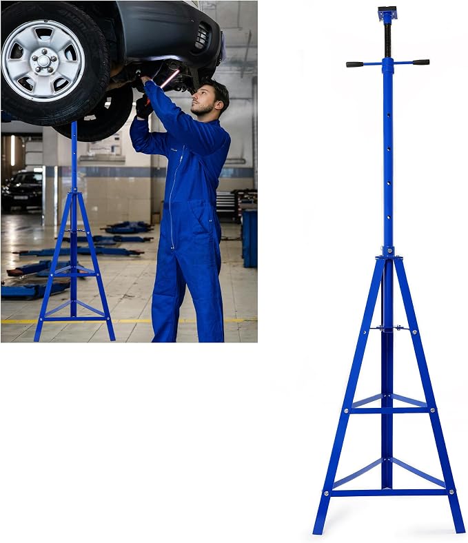 KUAFU Adjustable Under Hoist Tripod Stand, 4500 LBS Load Capacity, 2 Ton High by KUAFU